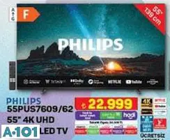 PHİLİPS 55PUS7609/62 55 İNÇ 4 K UHD SMART LED TV AKILLI TELEVİZYON PHİLİPS 55PUS7609/62 55 İNÇ 4 K UHD SMART LED TV AKILLI TELEVİZYON